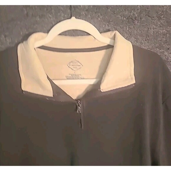 NWT St. John's Bay Men's 1/4 Zip Pullover Long Sleeve Charcoal Large - Picture 4 of 7